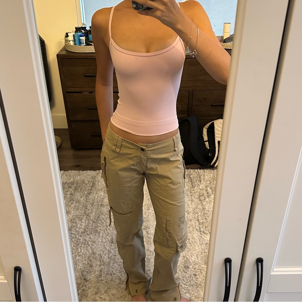 rare abercrombie low rise cargo pants
